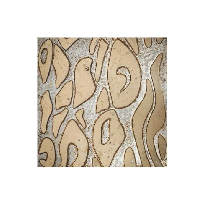 Мрамор Petra Antiqua Lacche 1 BATIK Fondo Argento - Decoro Travertino Chiaro 30,5 x 30,5