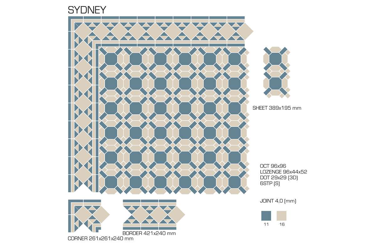 Керамогранит TopCer Victorian Designs (Викториан Дизайн) Sydney