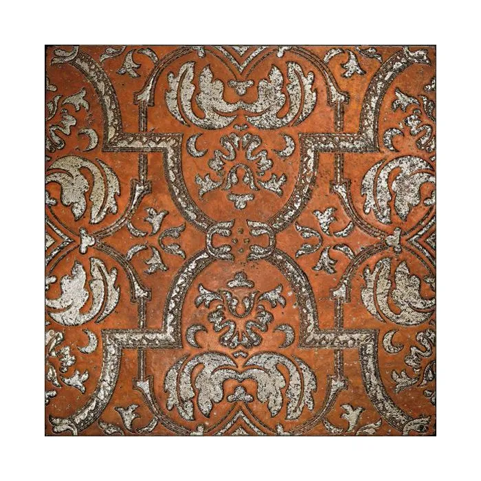 Мрамор Petra Antiqua Lacche 2 GLAMOUR 2 - Fondo Biancone - Decoro Argento  30,5 x 30,5
