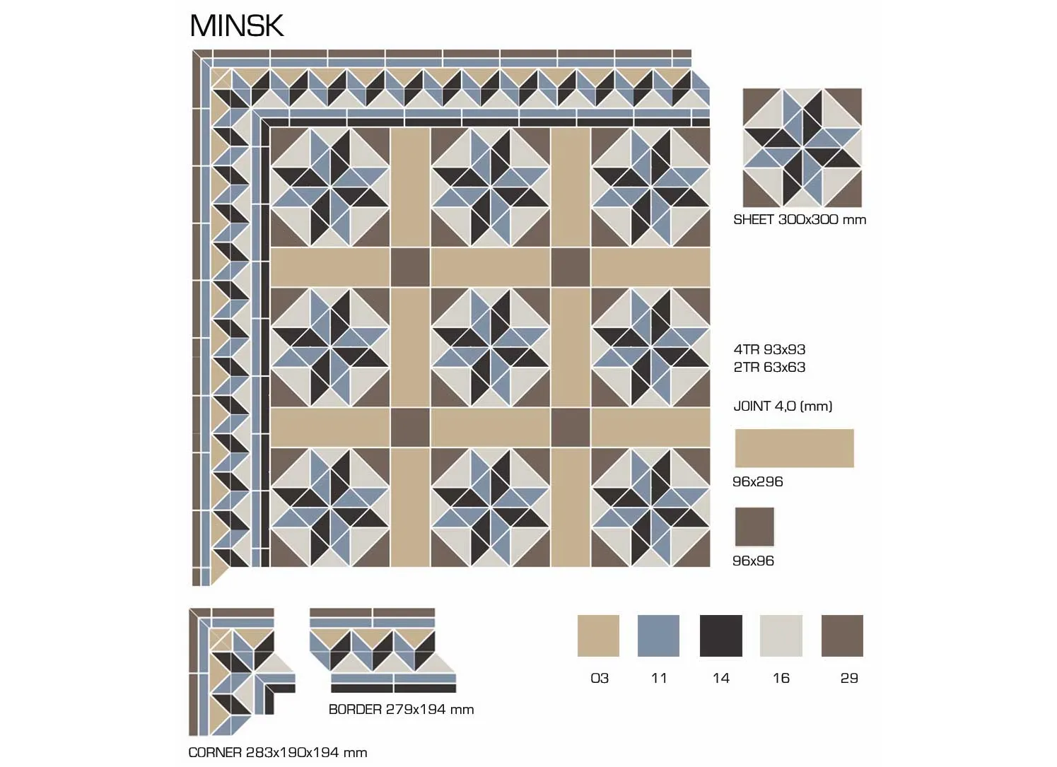 Керамогранит TopCer Victorian Designs Minsk