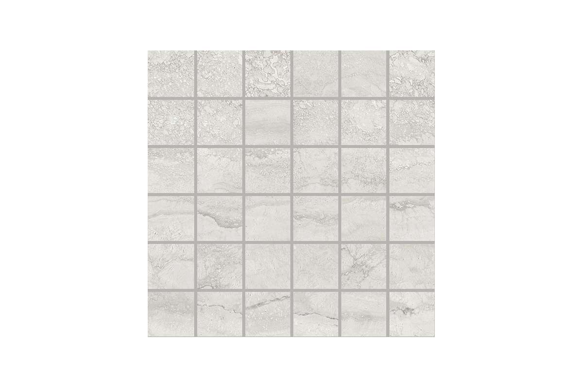 Керамогранит Provenza by Emil Group Unique Travertine Mosaico 5X5 Vein Cut Silver