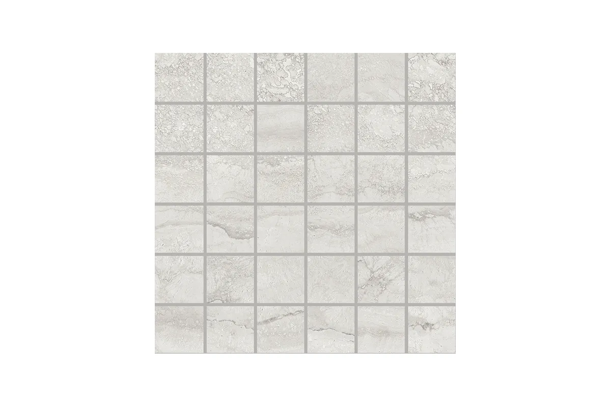 Керамогранит Provenza by Emil Group Unique Travertine Mosaico 5X5 Vein Cut Silver