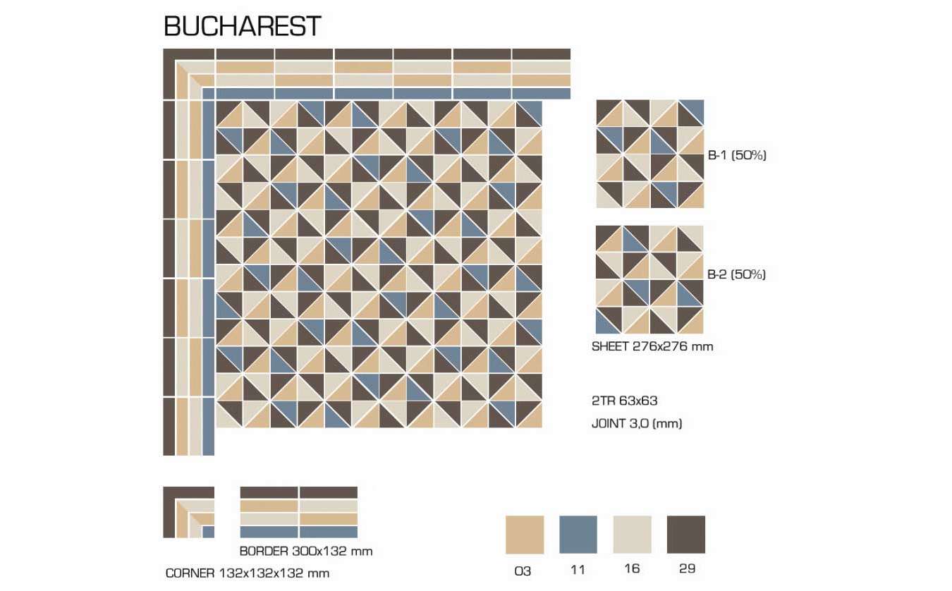 Керамогранит TopCer Victorian Designs (Викториан Дизайн) Bucharest