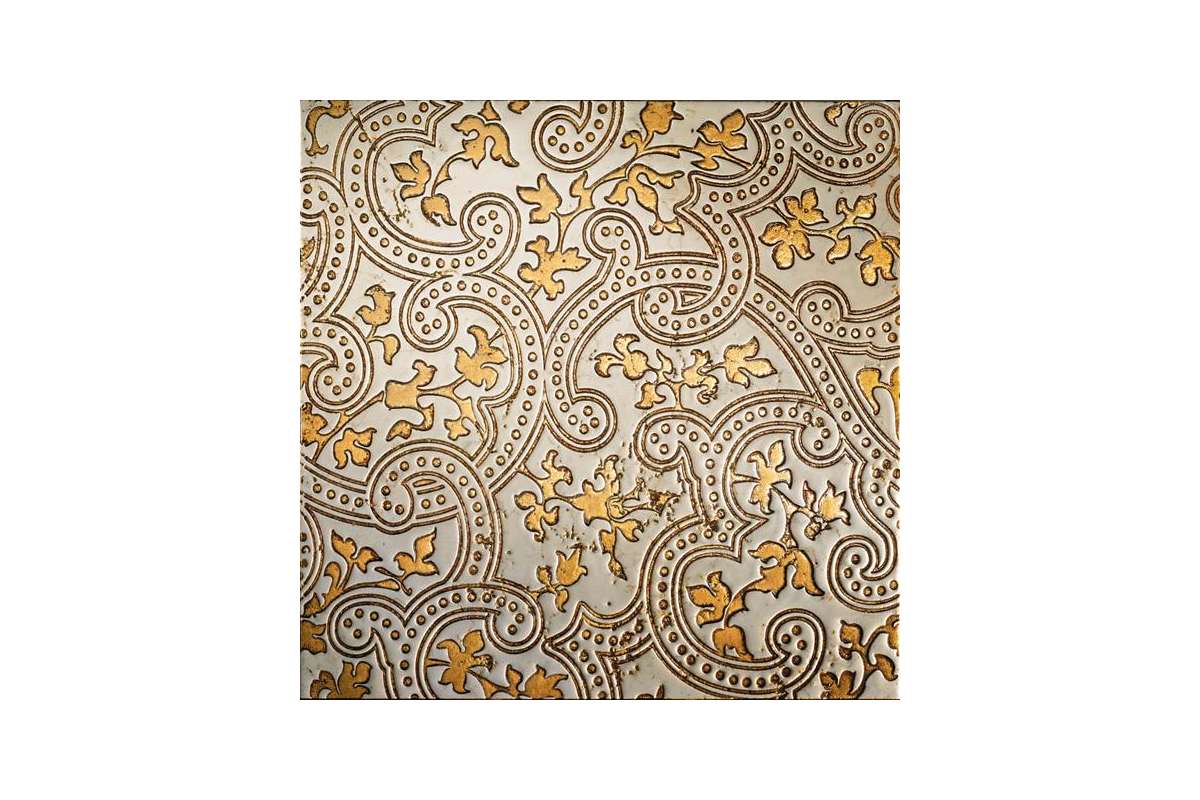 Мрамор Petra Antiqua Lacche 2 Cashmere Fondo Biancone Decoro Oro 30,5 X 30,5