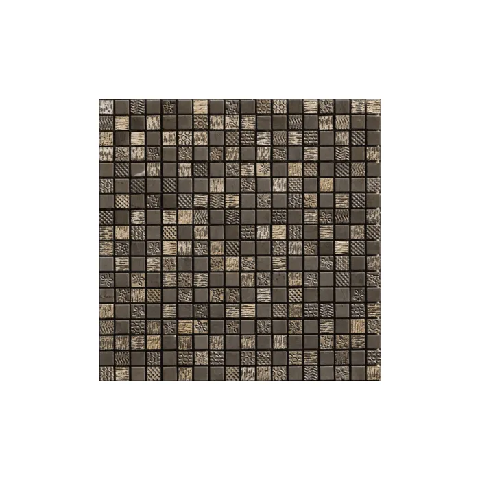 Мрамор Petra Antiqua Acqueforti Mosaics MOSAICO YOKO 1.5х1.5 LONDONGREY BRONZO