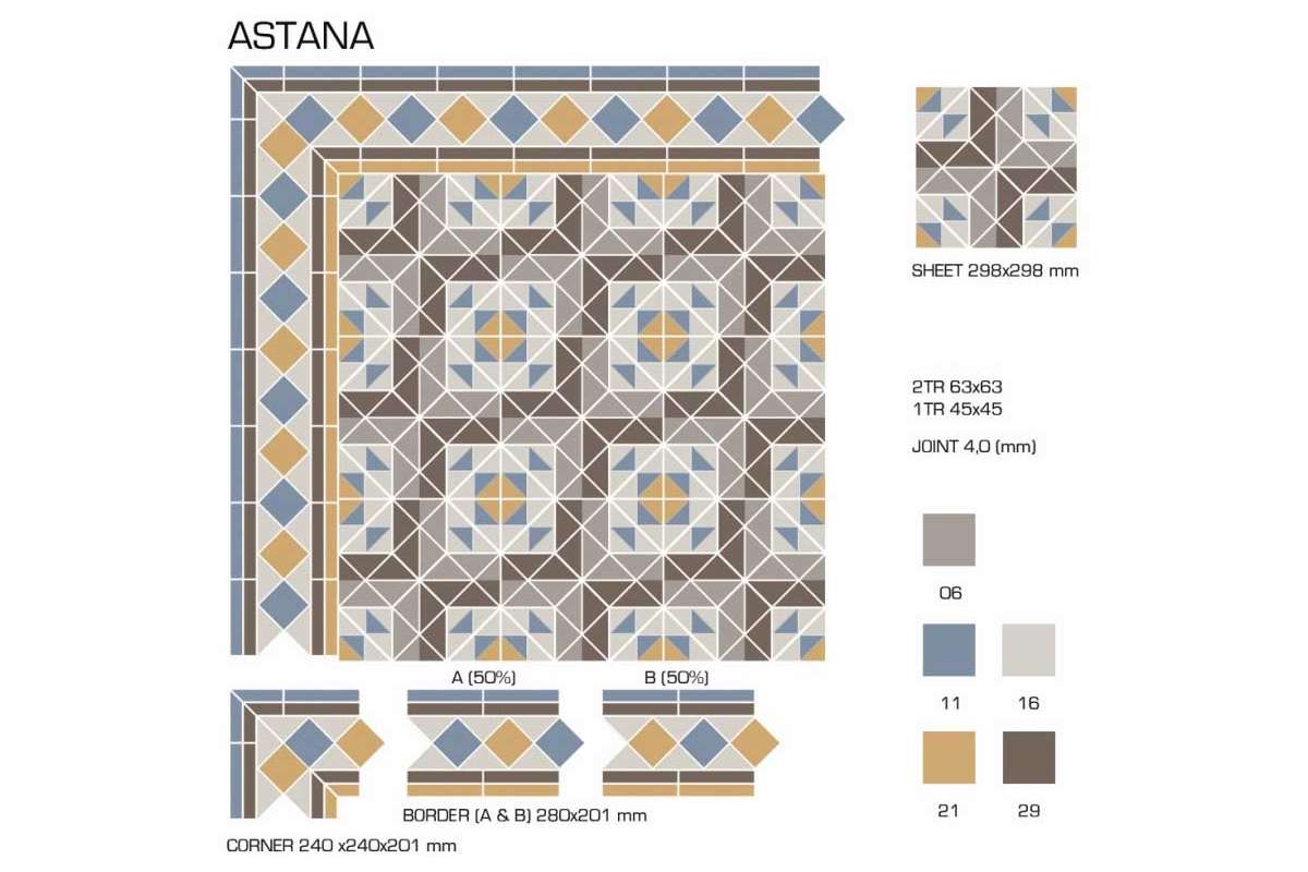 Керамогранит TopCer Victorian Designs (Викториан Дизайн) Astana