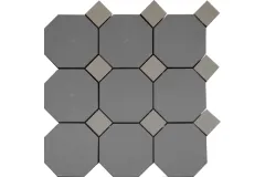 Керамогранит CE.SI. Full Body Ottagono 10X10 Su Rete Nickel- Toz.3.5X3.5 Xeno