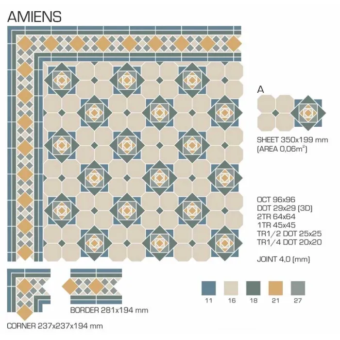 Керамогранит TopCer Victorian Designs Amiens