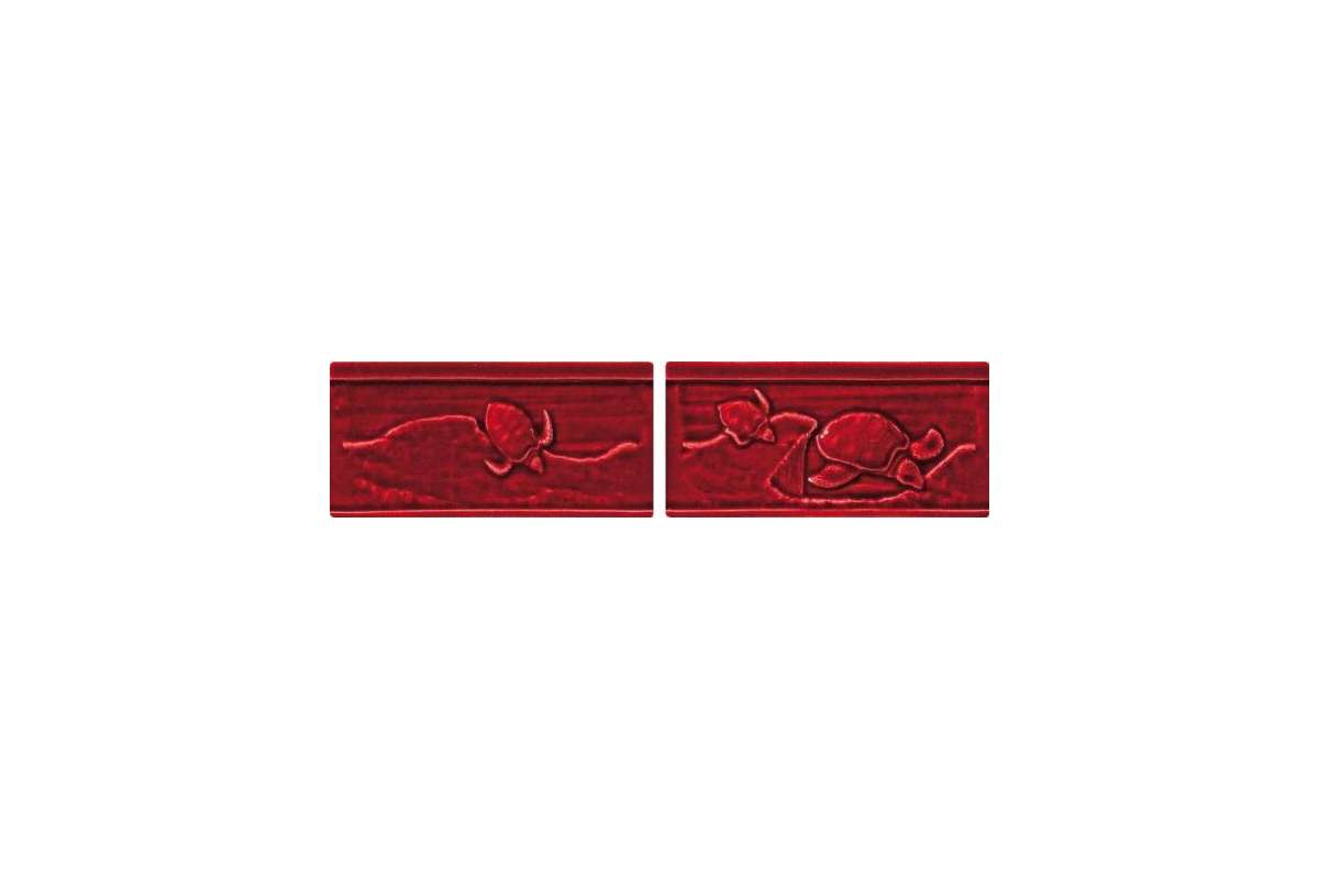Керамогранит Settecento The Traditional Style Listello Turtles A + B Burgundy