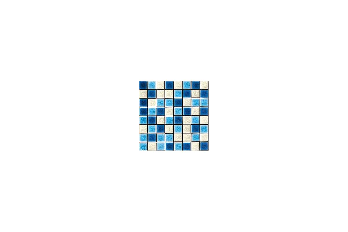 Керамогранит Cerasarda Pitrizza Mosaico Tessera Mare Mix Azzurro Mare