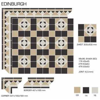 Керамогранит TopCer Victorian Designs Edinburgh