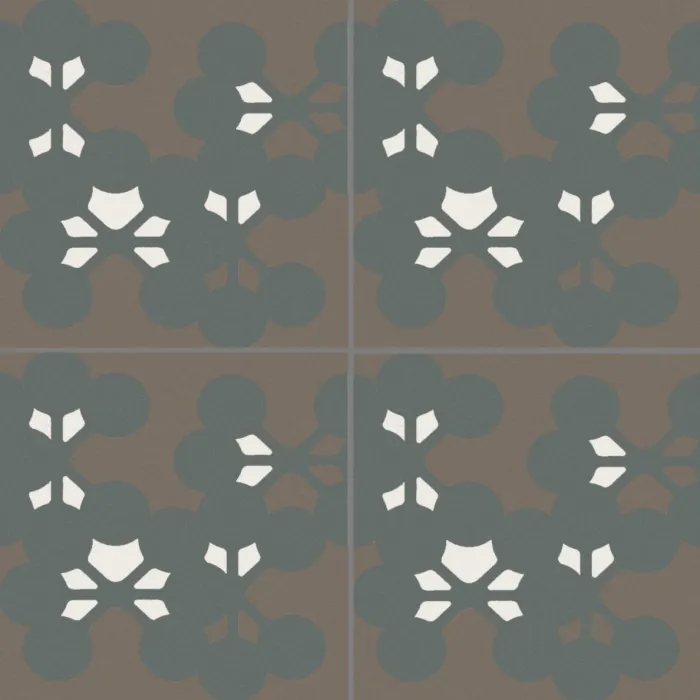 Керамогранит Mutina Azulej Flores nero