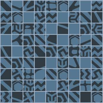 Керамогранит Settecento Moodboard Mosaico Mix 3 Black/Blue