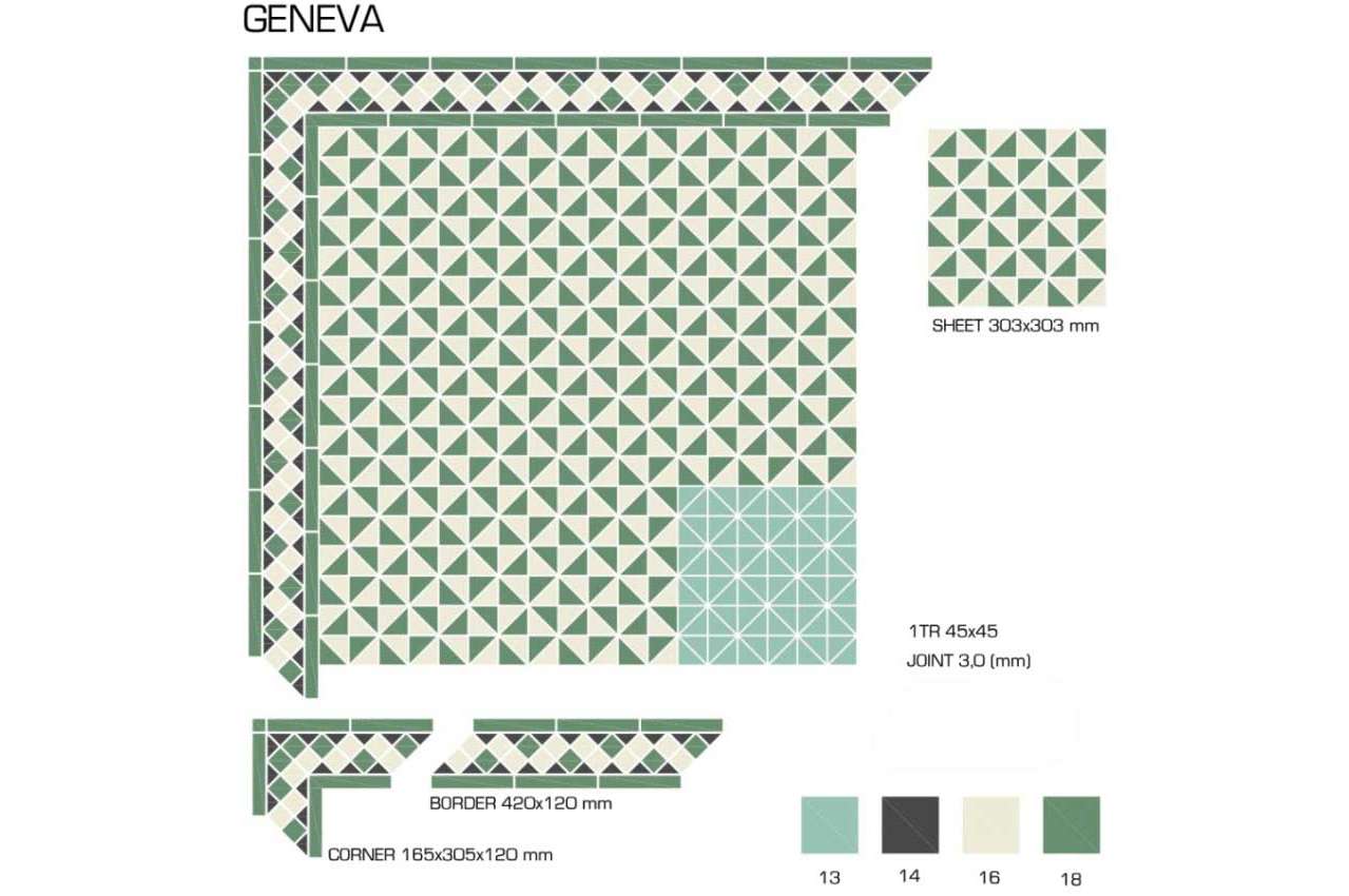 Керамогранит TopCer Victorian Designs (Викториан Дизайн) Geneva