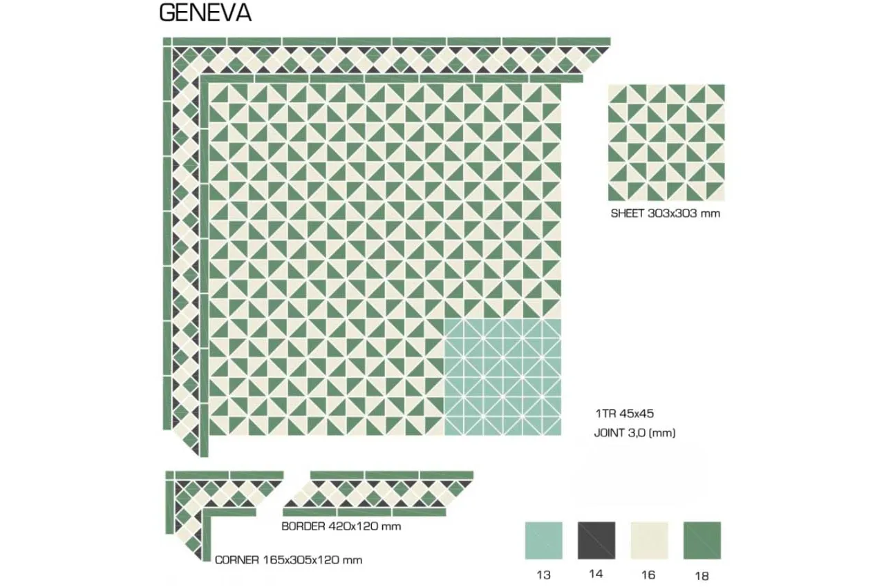 Керамогранит TopCer Victorian Designs Geneva