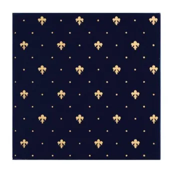 Керамогранит Petracers Grand Elegance Gold (Гранд Элеганс Голд) Giglio Oro Su Blu