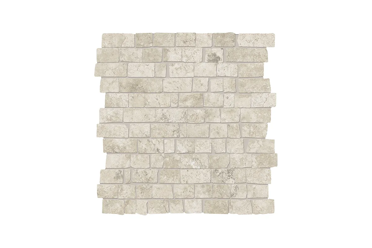 Керамогранит Provenza by Emil Group Unique Travertine Mosaico Mini Block Ancient Cream