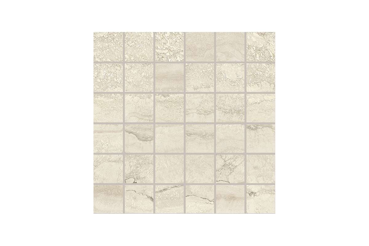 Керамогранит Provenza by Emil Group Unique Travertine Mosaico 5X5 Vein Cut Cream