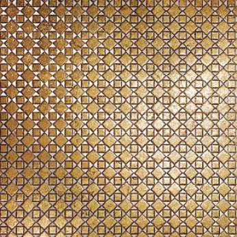 Мрамор Petra Antiqua Lacche 1 OPTICAL 5 Fondo Biancone - Decoro Oro 30,5 x 30,5