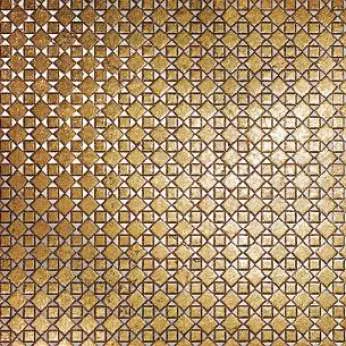 Мрамор Petra Antiqua Lacche 1 OPTICAL 5 Fondo Biancone - Decoro Oro 30,5 x 30,5