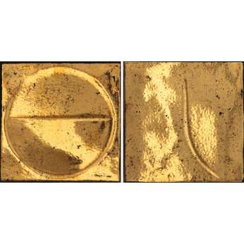 Керамогранит Iris Ceramica Bottega d'arte Terre Lucide Motivi Oro Nero