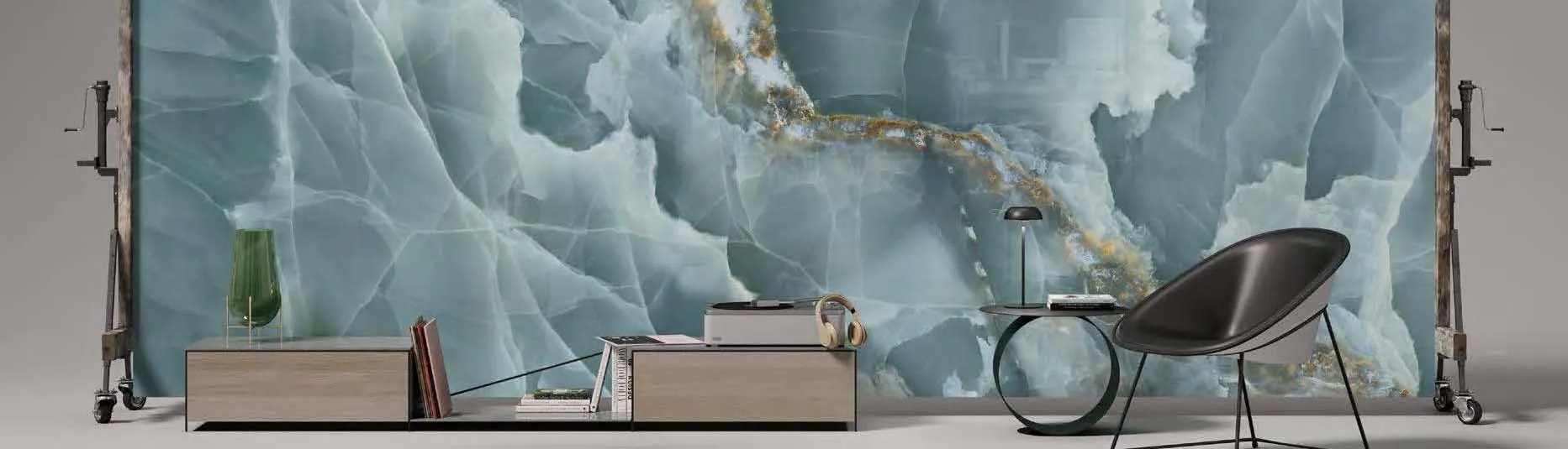 Керамогранит Level by Emil Group Marmi Onyx Green Bookmatch B
