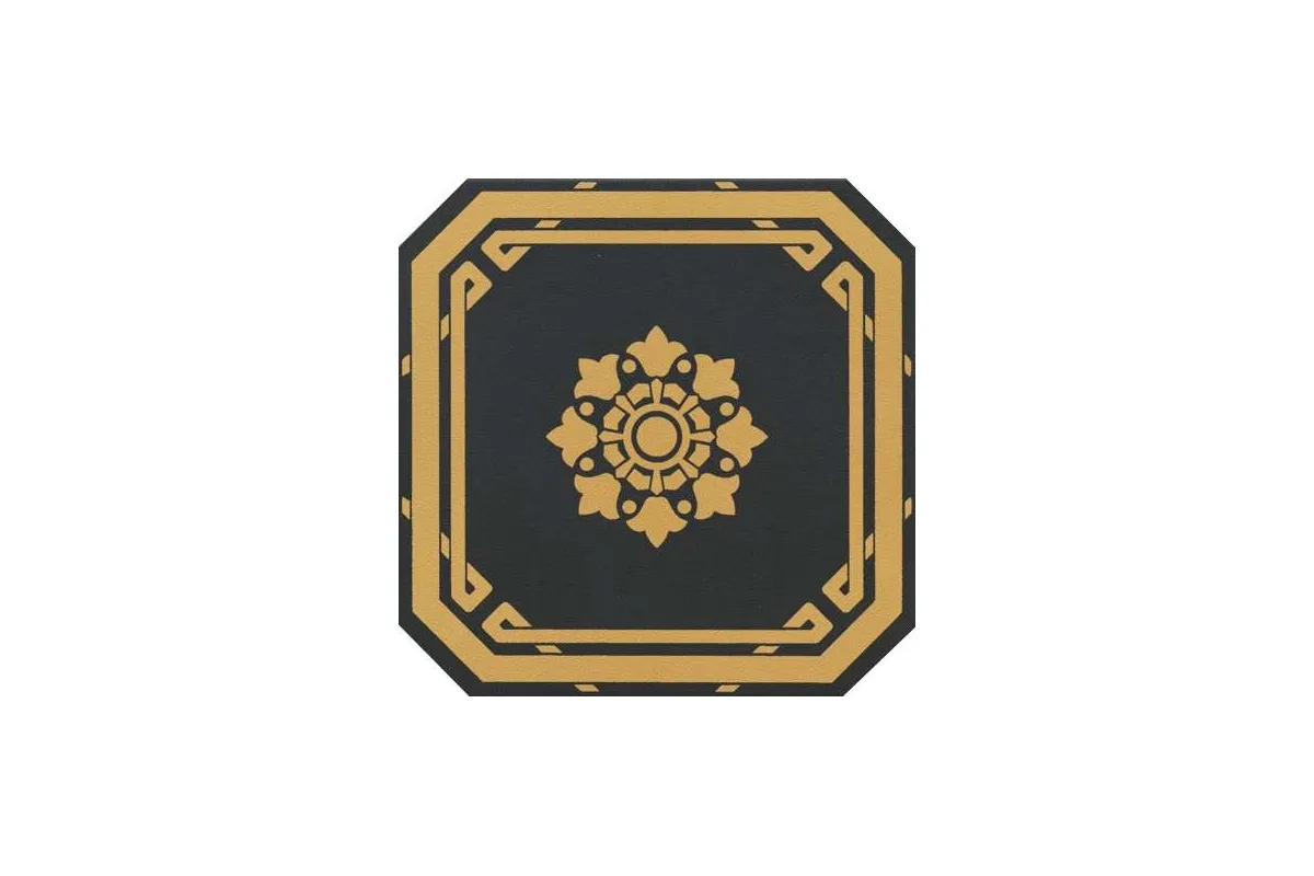 Керамогранит Grazia Ceramiche Old England (Старая Англия) Ottagono Black Leeds