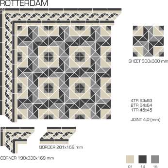 Керамогранит TopCer Victorian Designs (Викториан Дизайн) Rotterdam design