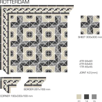 Керамогранит TopCer Victorian Designs Rotterdam design