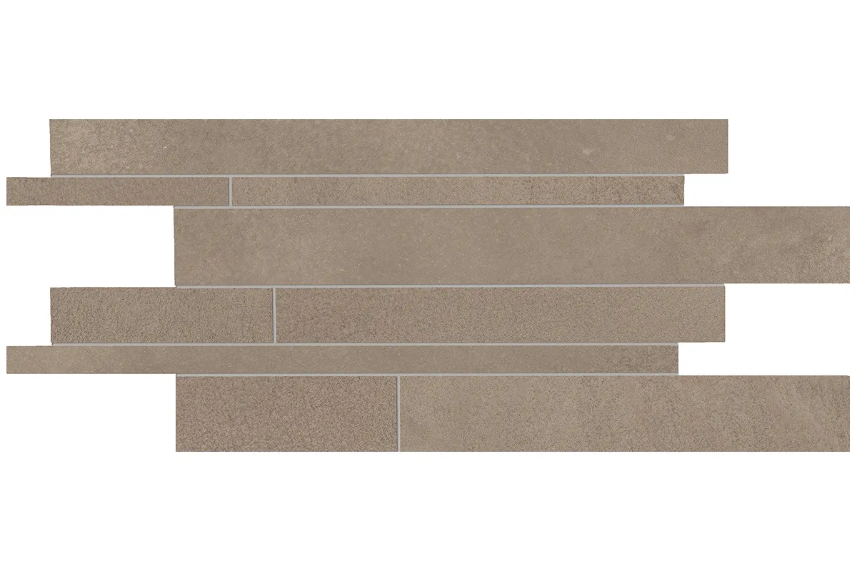 Керамогранит Ergon by Emil Group Tr3nd Mosaico Listelli Sfalsati Taupe A