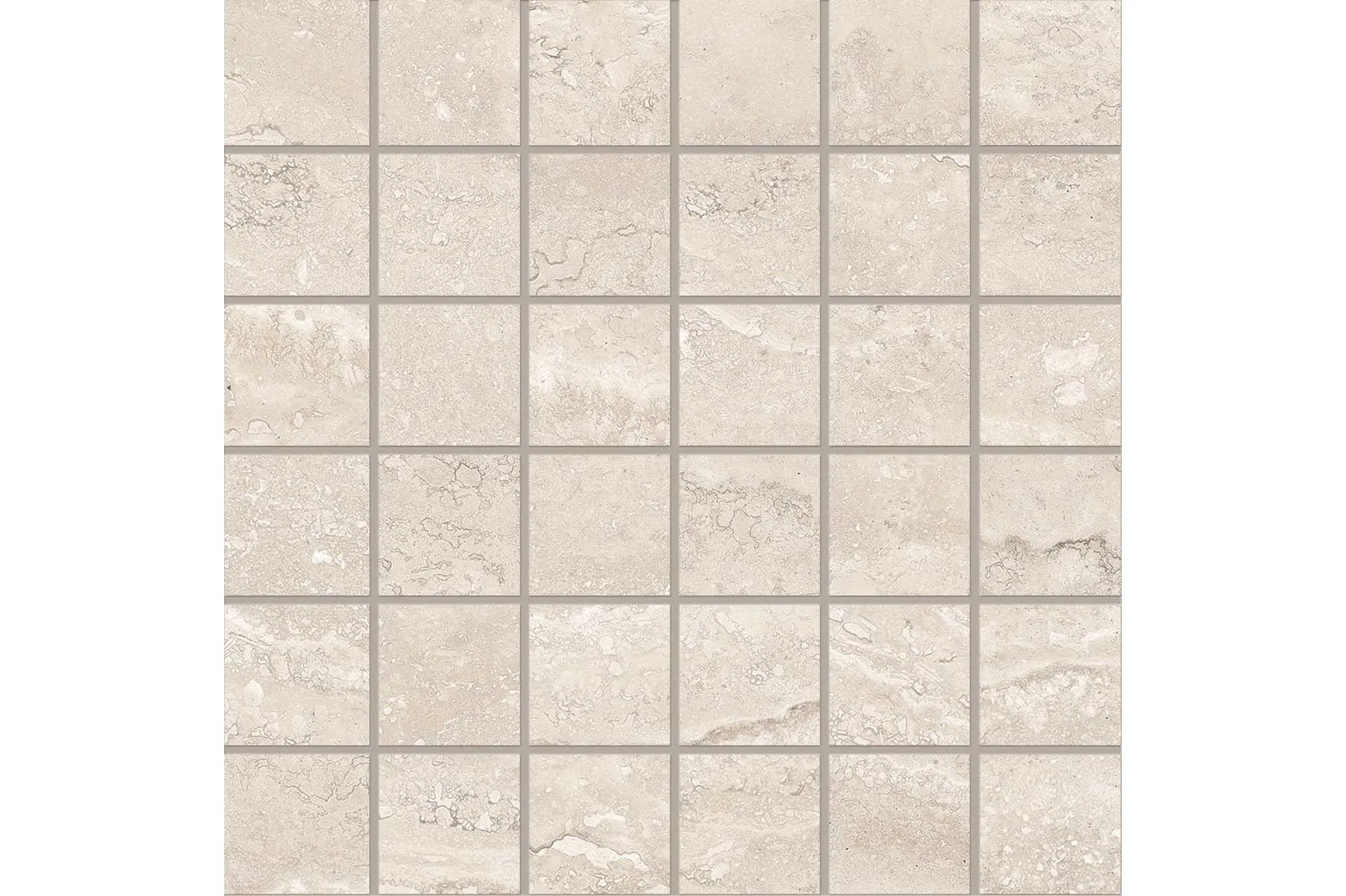 Керамогранит Emil Ceramica Dual Travertine Poro Chiuso White Mosaico 5X5