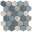 Mosaico Esagona Mix Blue