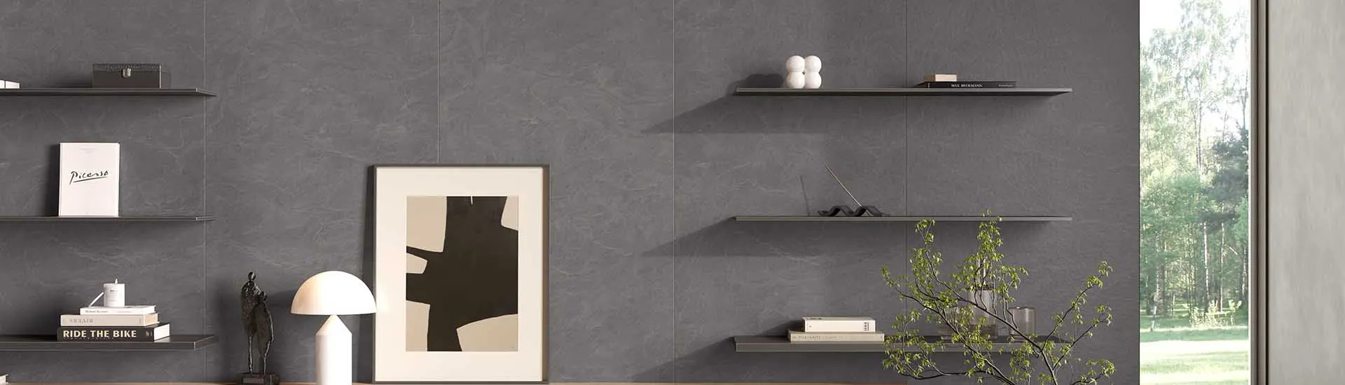Керамогранит Laminam Rus Slate Burgundy