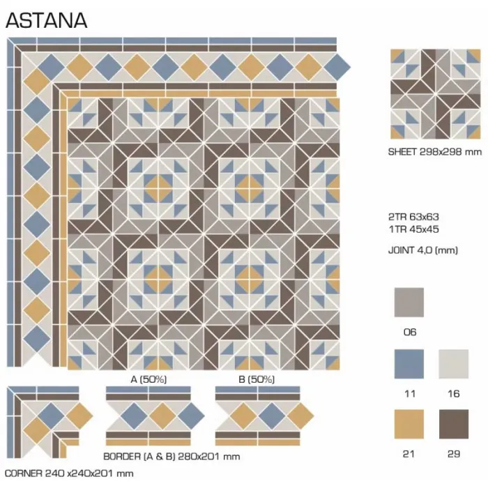 Керамогранит TopCer Victorian Designs Astana