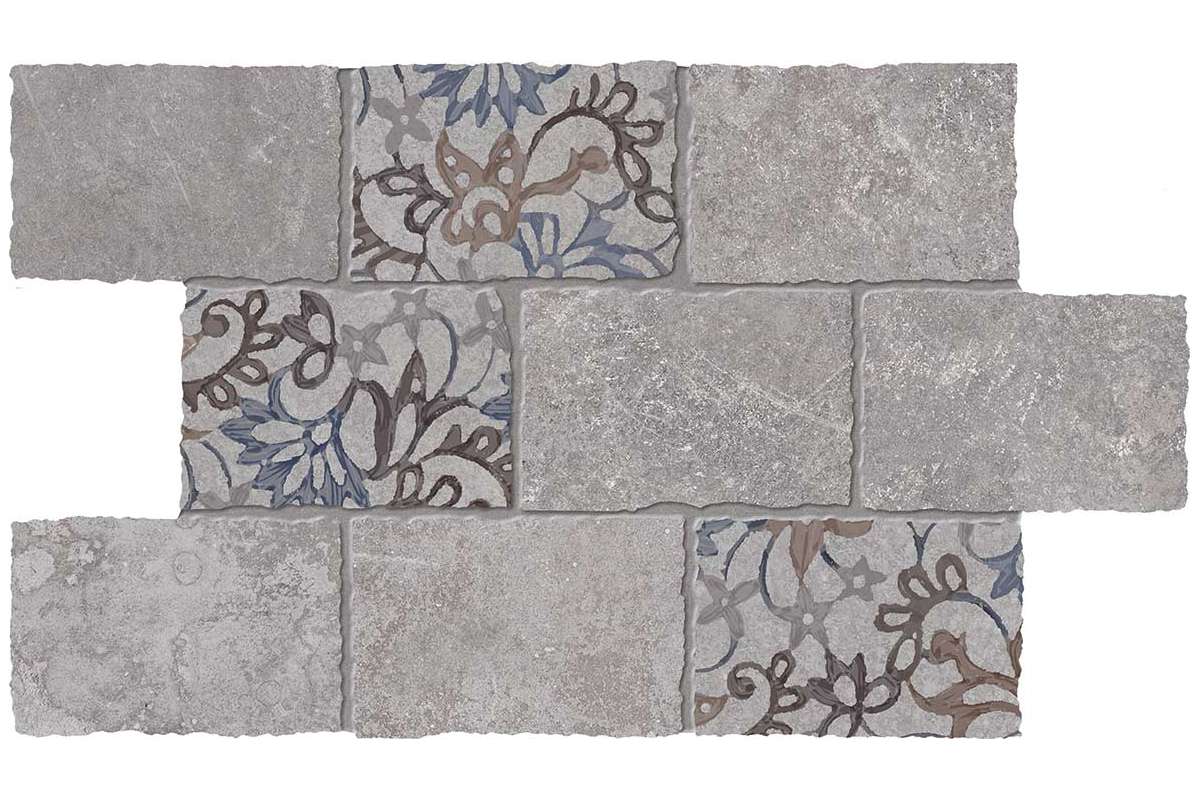 Керамогранит Viva Made by Emil Group Heritage Grey Mosaico Major Florita