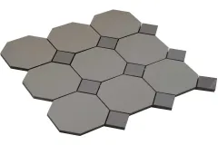 Керамогранит CE.SI. Full Body Ottagono 10X10 Su Rete Xeno- Toz.3.5X3.5 Nickel