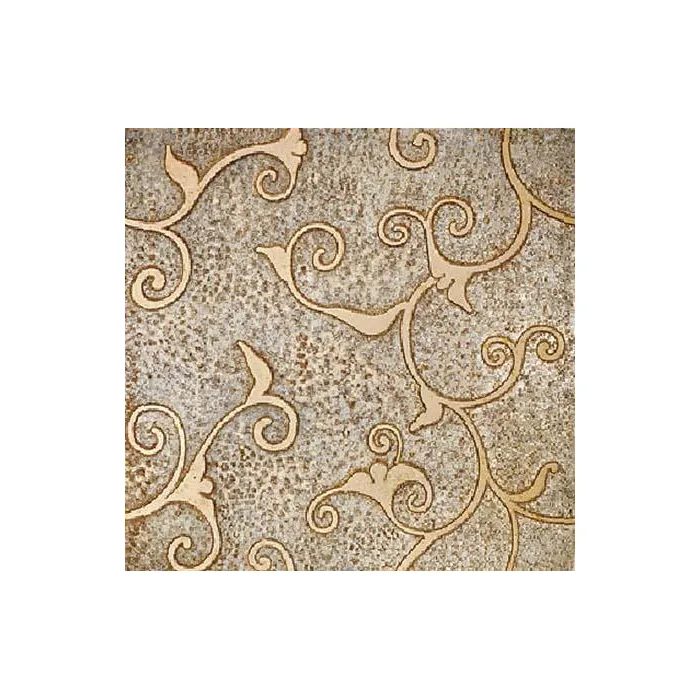 Мрамор Petra Antiqua Lacche 1 DAMASCO 1 Fondo Argento - Decoro Travertino Chiaro 30,5 x 30,5