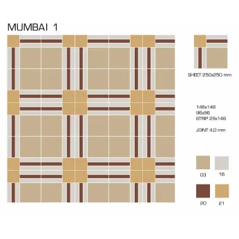 Керамогранит TopCer Victorian Designs Mumbai 1