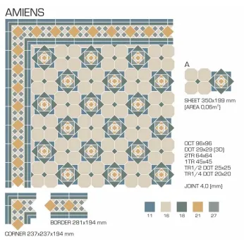 Керамогранит TopCer Victorian Designs Amiens