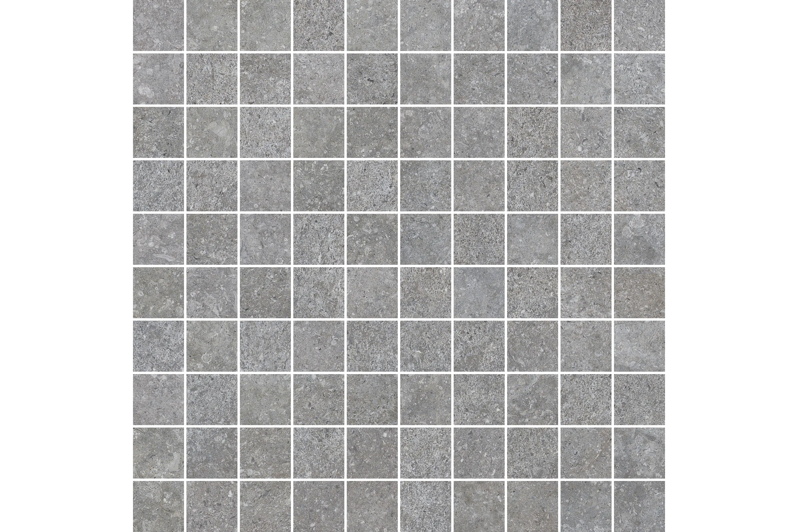 Керамогранит Settecento Shellstone Mosaico Grey 3.1X3.1 Su Rete