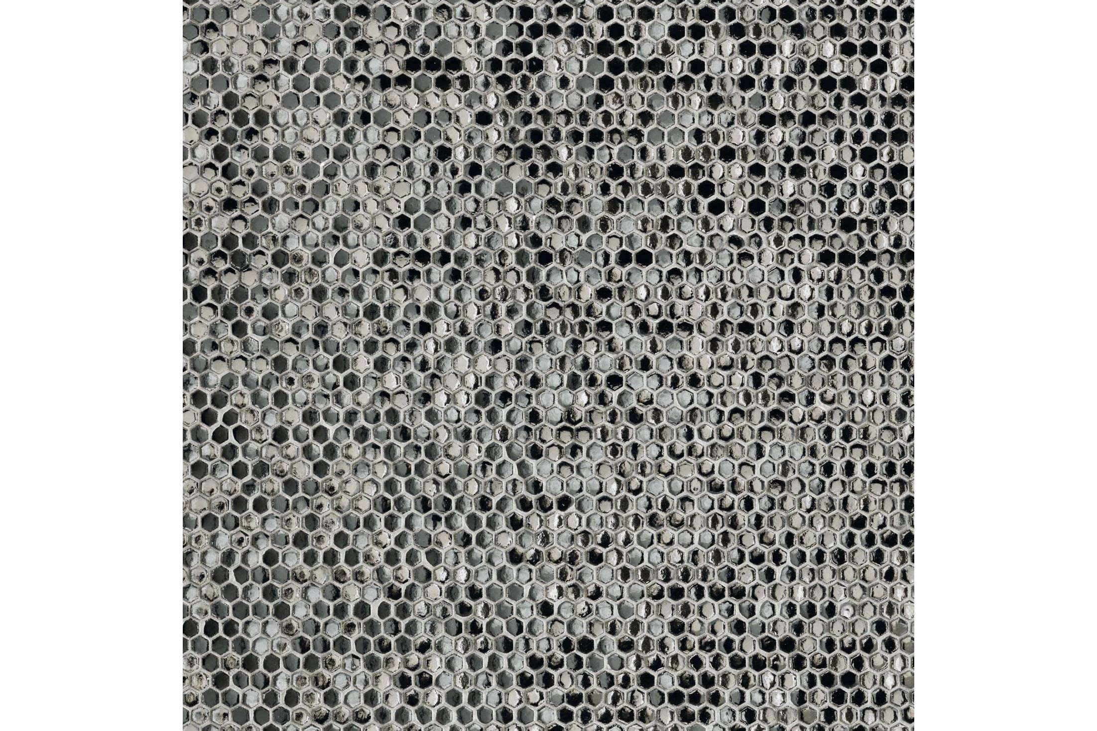 Керамогранит Mutina Phenomenon Honeycomb B Argento Glossy