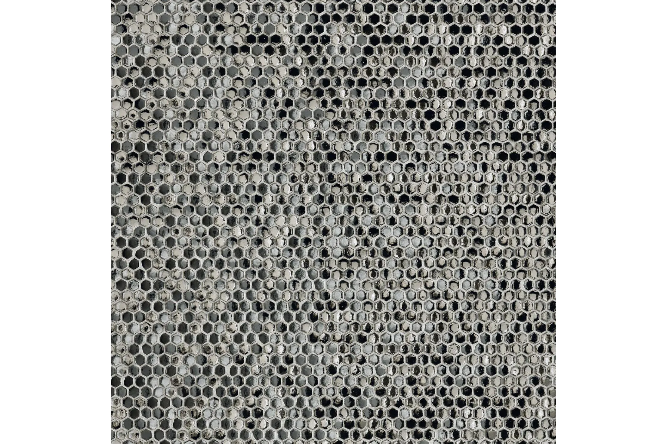 Керамогранит Mutina Phenomenon Honeycomb B Argento Glossy