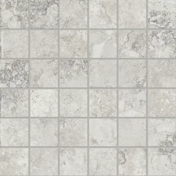Керамогранит Provenza by Emil Group Unique Travertine Mosaico 5x5 Ancient Silver