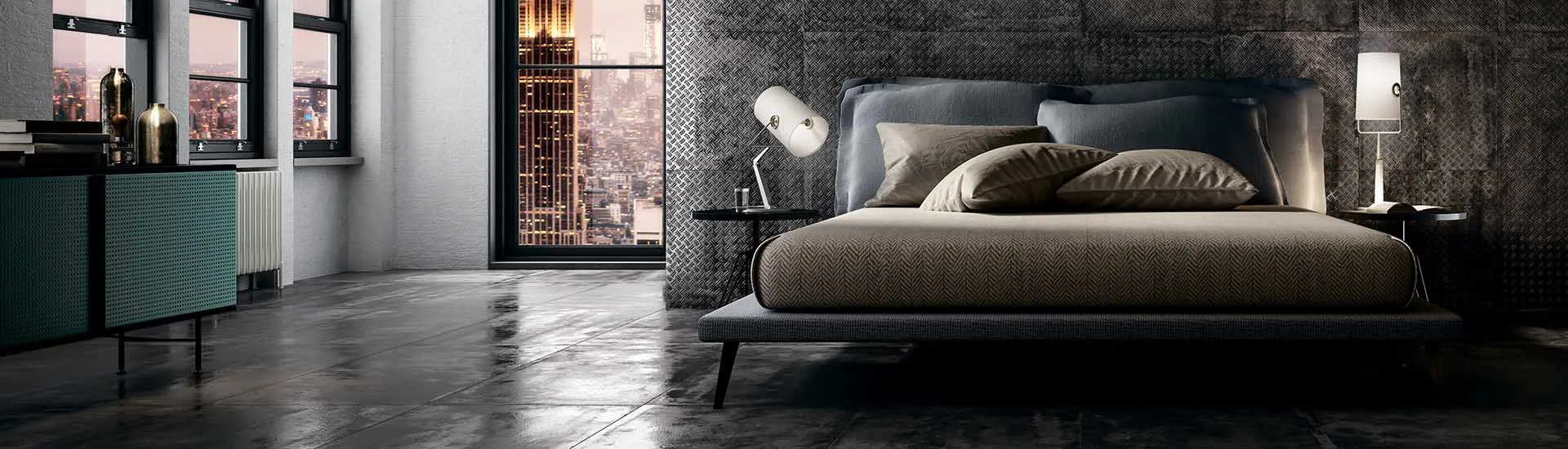 Керамогранит Diesel Living with Iris Ceramica Stage Stage Metallic Grey Boss