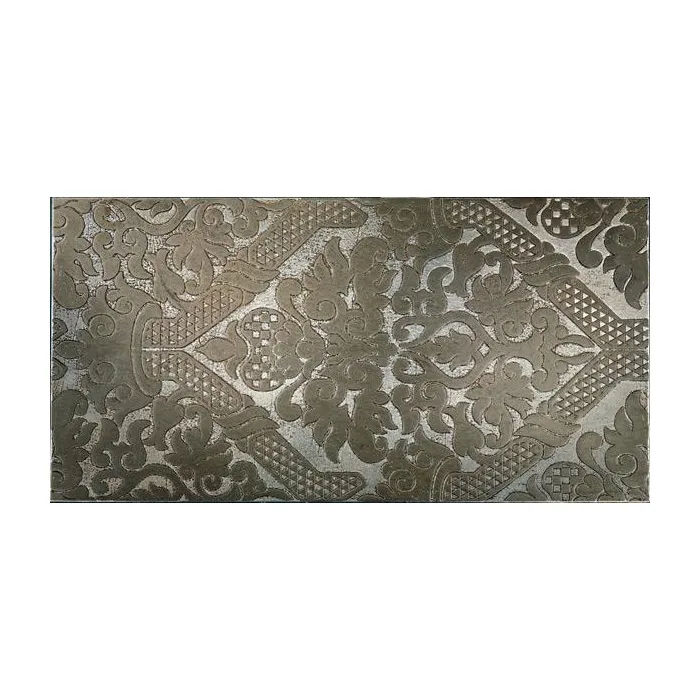 Мрамор Petra Antiqua Lacche 2 SHINY  Fondo Argento - Decoro Londongrey 30,5 x 60
