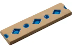 Керамогранит Cerasarda Pitrizza Listello Rombi Cotto Azzurro Mare