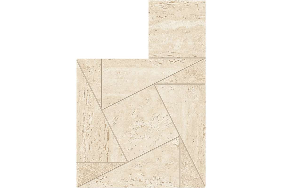 Керамогранит Atlas Concorde Marvel Travertine Sand Mosaico Tessellation