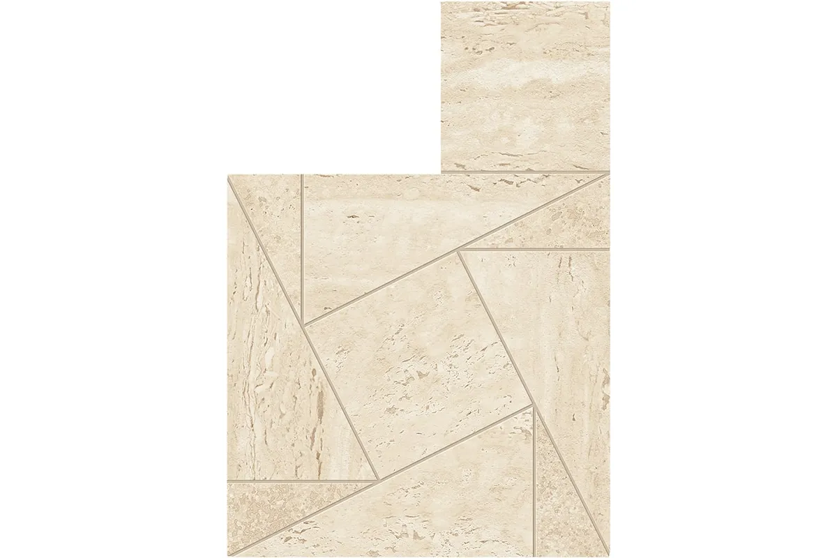 Керамогранит Atlas Concorde Marvel Travertine Sand Mosaico Tessellation