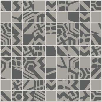Керамогранит Settecento Moodboard Mosaico Mix 4 Dark Grey/Light Grey