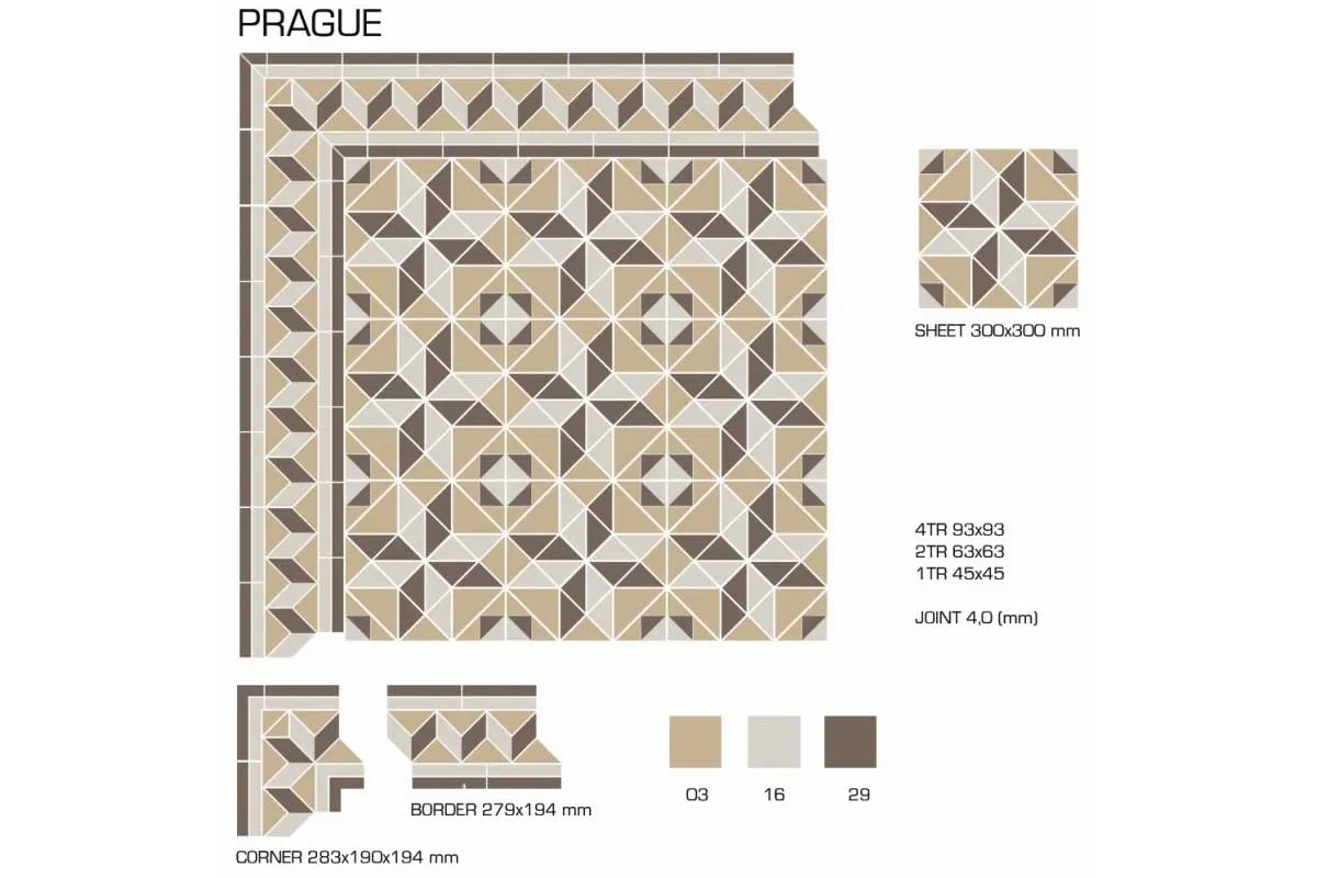 Керамогранит TopCer Victorian Designs Prague